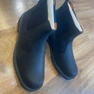 TIMBERLAND MENS REDWOOD FALLS MID CHELSEA BOOT JET BLACK A44NU-015 ALL SIZES